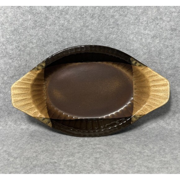 Pottery Craft USA Vintage‎ Stoneware 10" Au Gratin Baking Dish 572 Brown MCM - Picture 2 of 9